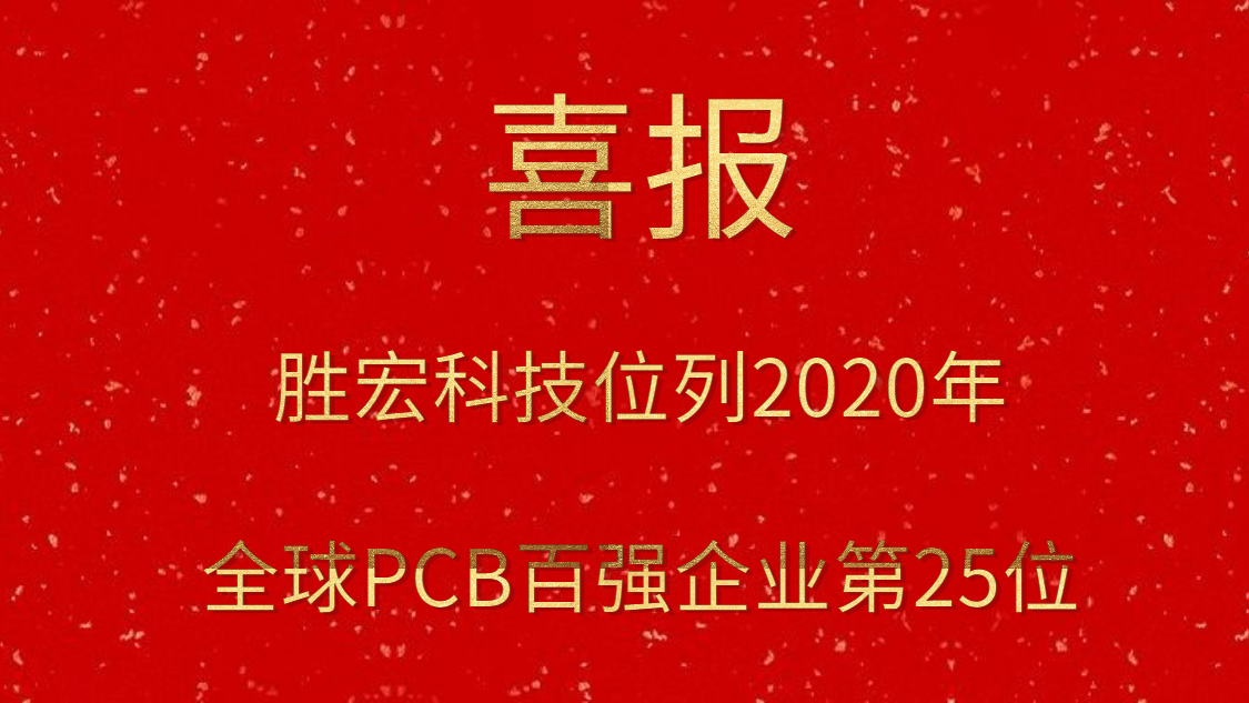 世俱杯科技位列2020年全球PCB百强企业第25位